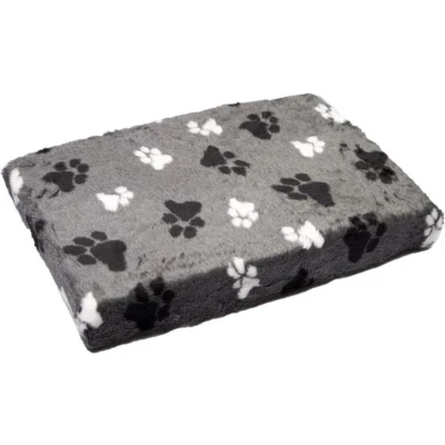 Afbeelding van Matras overtrek met elastiek Teddy Grijs poot 150x100x10 cm