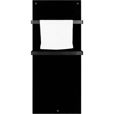 Afbeelding van Eurom Sani 600 Black WiFi Kachel Infraroodverwarming W Elektrisch Zwart Ip24 Wandmontage Thermostaat 11,1 kg Glazen Omkasting