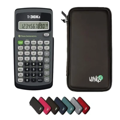 Afbeelding van CALCUSO Basispakket zwart met rekenmachine TI 30 XA