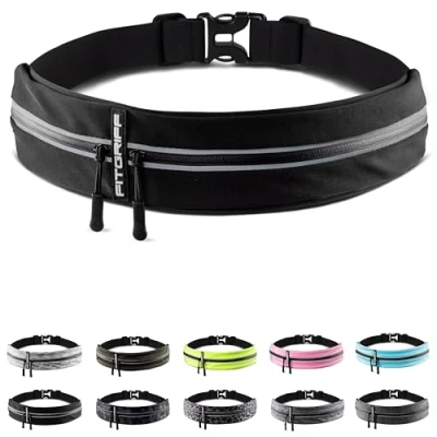 Afbeelding van Fitgriff® Hardloopriem voor mobiele telefoon, hardlooptas, heuptas, sportriem, loopriem joggen, hardlopen, sport, fitness, geschikt iedereen