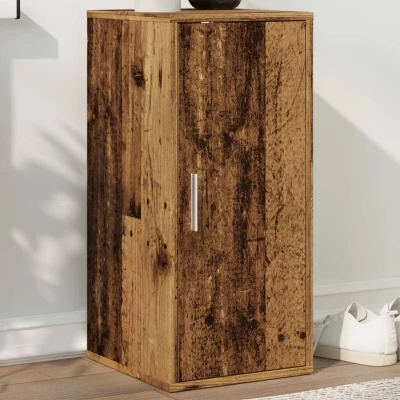 Afbeelding van Schoenenkast 32x35x70 cm bewerkt hout oud houtkleurig