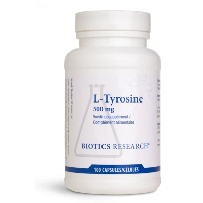 Afbeelding van Biotics L Tyrosine 500mg Capsules