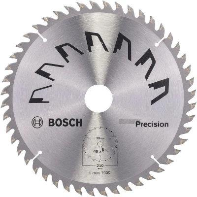 Afbeelding van Bosch Accessories Precision 2609256873 Hardmetaal cirkelzaagblad 210 x 30 mm Aantal tanden: 48 1 stuk(s)