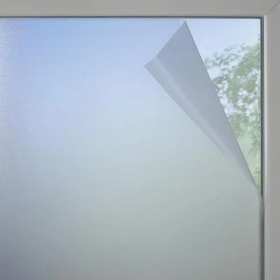 Afbeelding van GARDINIA Raamfolie, matglas look, 100% pvc, zichtbescherming, lichtdoorlatend, statisch hechtend, zonder lijm, halftransparant, mat wit