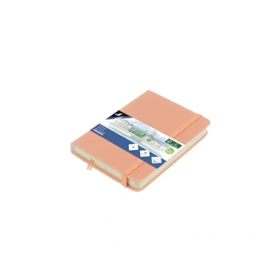 Afbeelding van Kangaro schetsboek A6 oudroze PU hardcover met elastiek en lint K 861212