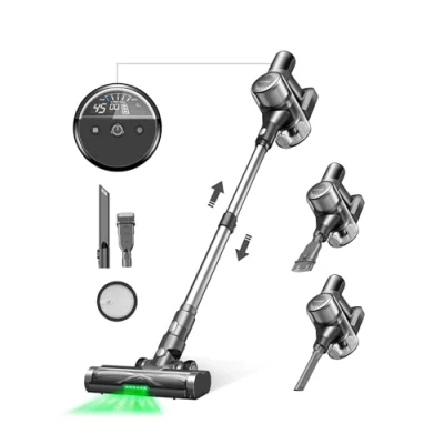 Afbeelding van Ultenic U12 Vesla draadloze stofzuiger, anti verstrengeling, Green Eye™ Technologie, 40 kpa, 450 W, 1 l, krachtige elektrische borstel, 45 minuten looptijd, energie efficiëntieklasse A+++