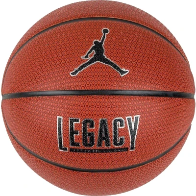 Afbeelding van Jordan Legacy 2.0 8P Deflated Basketbal, Heren, Maat: One Size, Amber/black/metallic silver/black