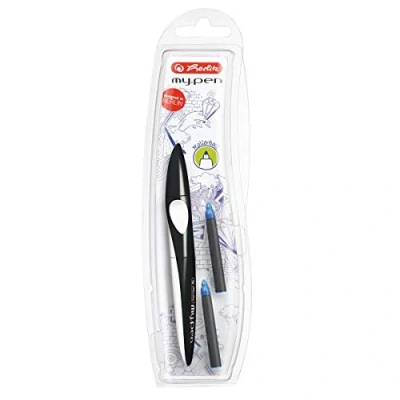 Afbeelding van Herlitz 11377272 My.pen rollerbal, zwart/wit