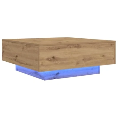 Afbeelding van vidaXL Salontafel Bewerkt eiken Verwerkt hout 80 x 31 cm