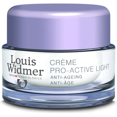 Afbeelding van Louis Widmer Pro Active Cream Light Anti Ageing Ongeparfumeerd Nachtcrème 50 ml