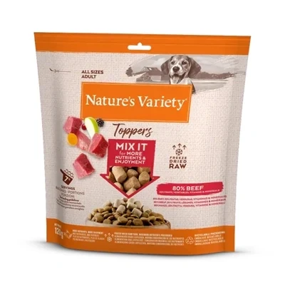 Afbeelding van Nature&#039;s Variety Gevriesdroogde Topper voor Honden Dubbelpak: Rund (2 x 120 g)
