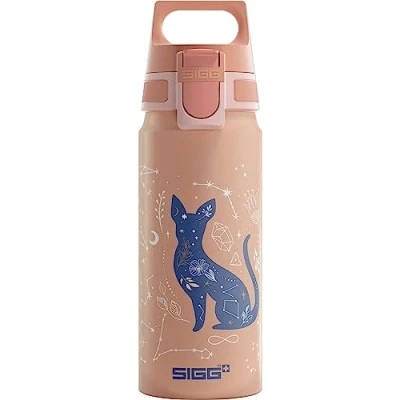 Image de SIGG Gourde Enfant En Aluminium WMB ONE My universe Convient Aux Boissons Gazeuses Étanche &amp; Légère Sans BPA Certifiée Neutre CO2 Rose Clair 0,6L
