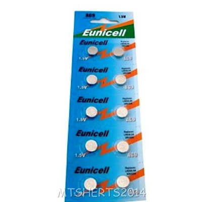 Afbeelding van Alkaline knoopcellen AG9 G9 LR45 LR936 LR936SW SR936 SR936W SR936SW 394 type 10 stuks