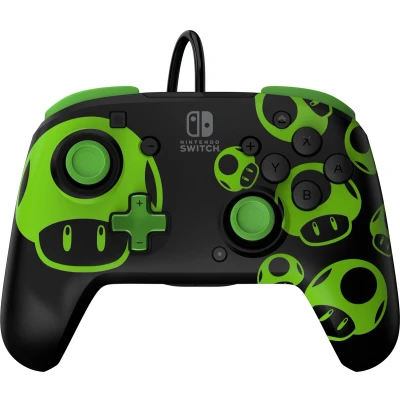 Afbeelding van PDP Gaming Rematch Wired Controller 1 Up Mushroom Glow in the Dark