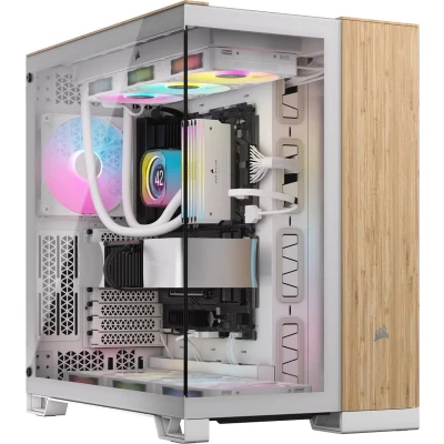 Afbeelding van Corsair Midi 6500X tower PC behuizing Bamboe, Wit
