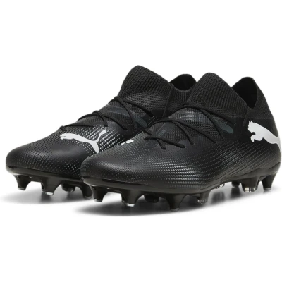 Afbeelding van Puma Future Match MXSG Voetbalschoenen met metalen noppen, Heren, Maat: 41, Black/white Textiel/ synthetisch