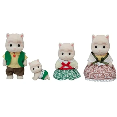 Afbeelding van Sylvanian Families 5358 familie alpaca fluweelzachte speelfiguren