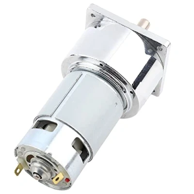 Afbeelding van Getriebemotor DC 24 V 35 W Mini transmissiemotor, metaal, instelbaar, grote draaimomentmotor CW/CCW (24 30 U/min)