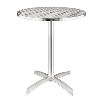 Afbeelding van Bolero alumiminium klaptafel met RVS blad 60(Ø)cm