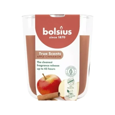 Afbeelding van Bolsius geurglas appel kaneel apple cinnamon geurkaars 97/85 (45 uur) True Scents