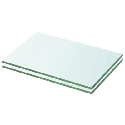 Afbeelding van Schappen 2 st 20x25 cm glas transparant