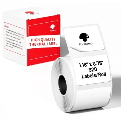 Afbeelding van Phomemo M110/M120/M200/M220/M221 labelprinteretiketten, zelfklevend, 30 x 20 mm, 230 stuks