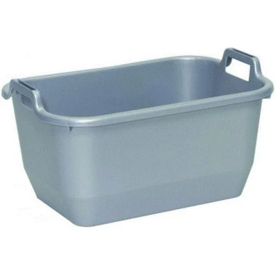 Afbeelding van Wasmand Gesloten Rechthoekig 56x38x26cm 35 L Grijs Keeeper 10009 (okt 1442)