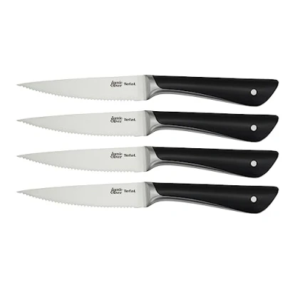 Afbeelding van Tefal Jamie Oliver K2670859 Steakmessenset, 12 cm, zwart, 4 stuks