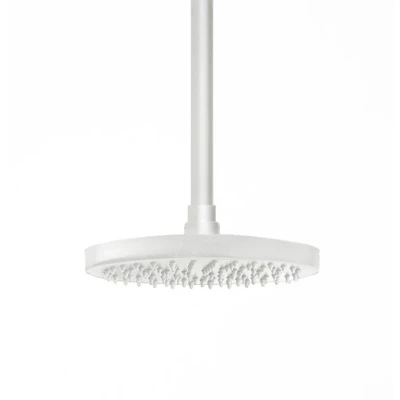 Afbeelding van Waterevolution Flow hoofddouche 200mm met plafondaansluiting mat wit T1642BR