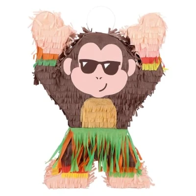 Afbeelding van Boland Piñata Aap Verjaardag, Kinderfeestje, Themafeest Jungle, Tropisch, Dieren