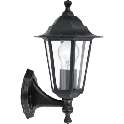 Afbeelding van Eglo Wandlamp Laterna Opwaarts Buitenverlichting Zwart