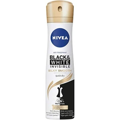 Afbeelding van Nivea Black &amp; White Silky Smooth Deodorant Spray 150ML