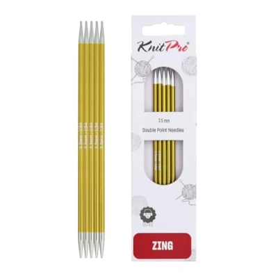 Afbeelding van KnitPro Zing Sokkennaalden 20 cm 3.50 mm