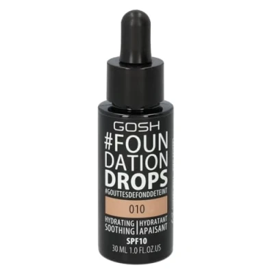Afbeelding van Gosh #Foundation Drops Moisturizing And Smoothing Face Primer 010 Tan 30Ml