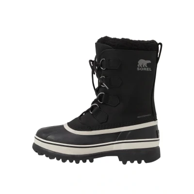 Afbeelding van Sorel Caribou Snowboots, Heren, Maat: 49, Black Nubukleer