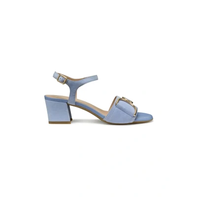 Afbeelding van Geox Eraklia Sandalen, Dames, Maat: 35, Light blue Leer