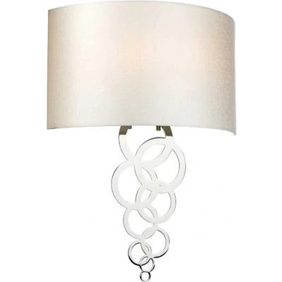 Afbeelding van Elstead Lighting LED Wandlamp Curtis 2X E27 Max 60W Polished Chrome