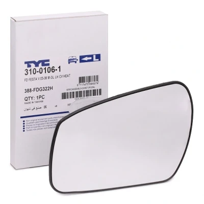 Afbeelding van TYC 310 0106 1 Spiegelglas Links FORD: FIESTA 5, Fusion Estate, C Max