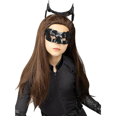Afbeelding van FUNIDELIA Catwoman pruik voor meisjes Katte Bruin