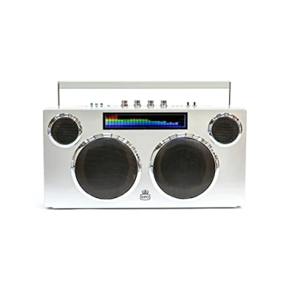 Afbeelding van GPO MANHATTAN Bluetooth speaker / stereo boombox Manhattan, 100 Watt, zilver