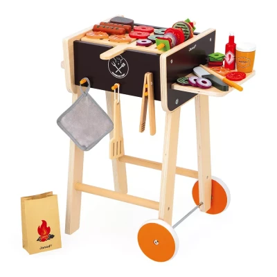 Afbeelding van Janod kinderbarbecue met ingrediënten