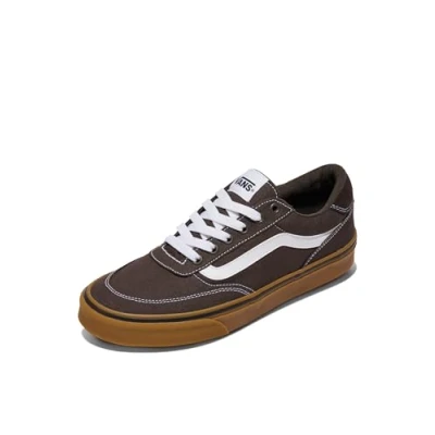 Afbeelding van Vans Brooklyn Ls Sneakers voor heren, Canvas Gum Turkse koffie