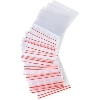 Afbeelding van Pakico 100 stuks plastic zakken met ritssluiting, 10 x cm, afsluitbare bagageverpakking, hersluitbare zakken, verpakkingszakken