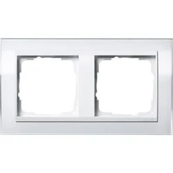 Afbeelding van Gira Event Clear afdekraam 2 voudig wit voor zuiver witte centrale