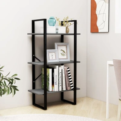 Afbeelding van Opbergrek 60x30x105 cm massief grenenhout grijs