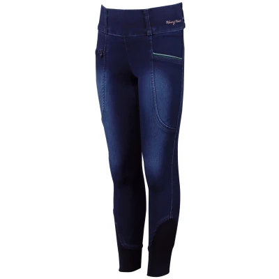 Image de Harry&#039;s Horse Legging d&#039;Équitation LouLou25 Daisy Full Grip BlueberryVendu par Agradi
