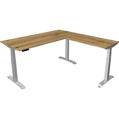 Afbeelding van Kerkmann Zit sta hoekbureau Move 4 eiken 180x180cm elektrisch