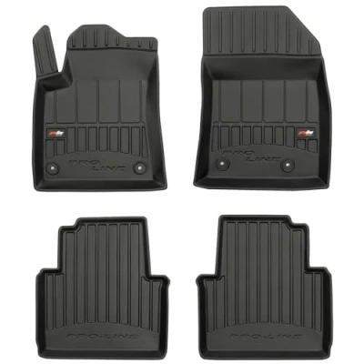 Afbeelding van M MOTOS Rubberen vloermatten voor Citroen C3 Aircross vanaf 2017 Maak autorijden comfortabeler met de zwarte antislip automat 3D Vloermat alle weersomstandigheden, bescherming tegen vuil