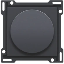 Afbeelding van Afwerkingsset voor draaiknopdimmer of snelheidsregelaar, anthracite