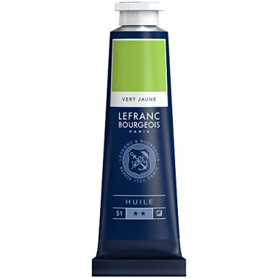 Image de Peinture à l&#039;huile en tube vert jaune 40ml Lefranc &amp; Bourgeois